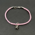 Pink Five-Pointed Star Bracelet