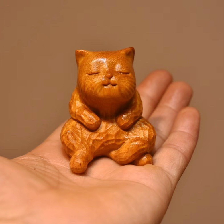 남미 회양목 쉬고 있는 고양이 [5.7*4cm] 장식품
