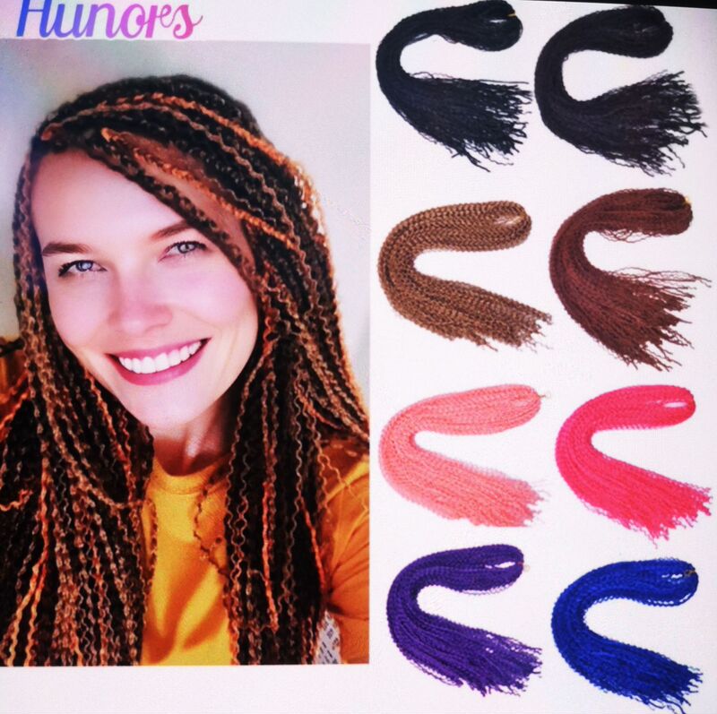 Wholesale Wig for Women Ziziboxbraid High-Temperature Silk Curly Hair Single-Color Thin Long Three-Strand Braid Dreadlock Crochet Wig Braid