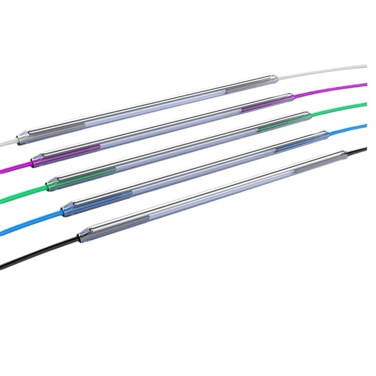 光ファイバー熱収縮チューブ60mm溶着チューブ光ファイバー単芯保護スリーブ304スチールピン光ファイバースリーブ透明熱収縮|undefined