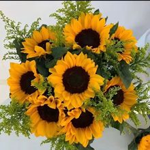 向日葵太阳花束室外装饰摆件餐桌室内拍照假花干花塑料客厅