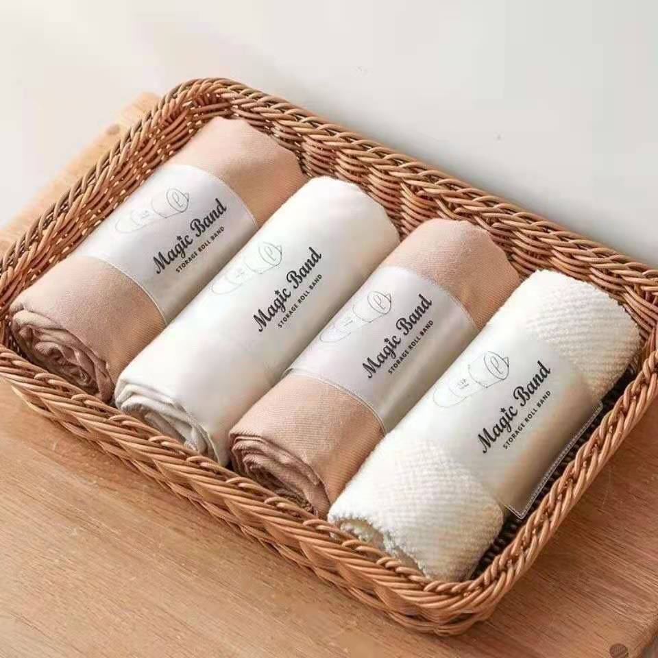 整理收纳衣服绳创意大号简易衣柜收纳懒人折叠衣板衣服自粘卷捆带