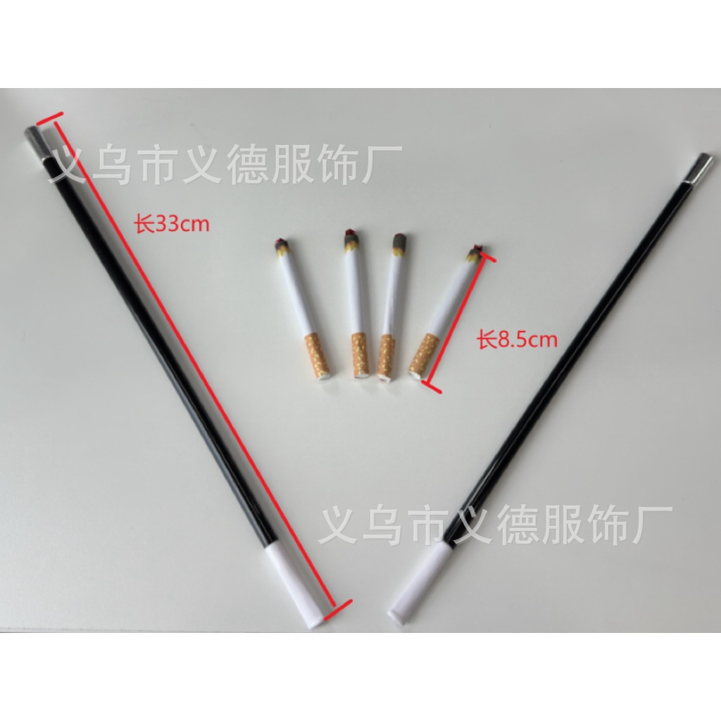 4 cigarrillos falsos + 2 varillas de cigarrillos para un conjunto