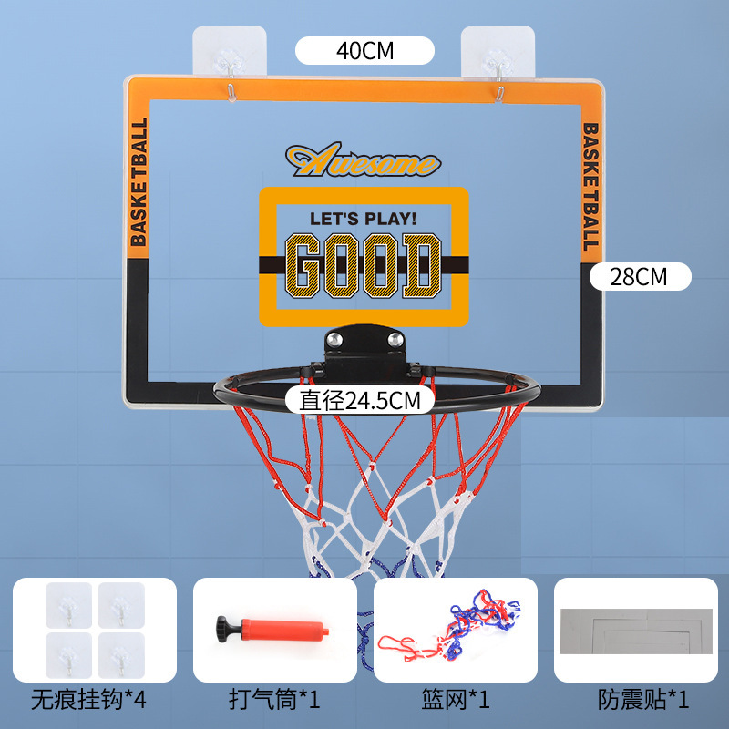 Transfronterizo de acrílico para niños de baloncesto plegable sin punzonado tablero transparente colgante canasta deportiva juguete de tiro