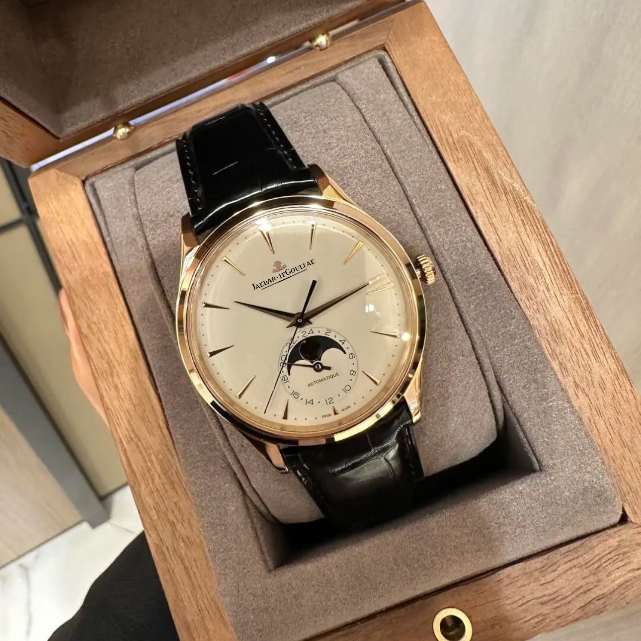 Moon Phase Master Men's Fully Automatic Fake Mechanical Watch Douyin Video Number Source Factory Supply Live Broadcast Hot Style
