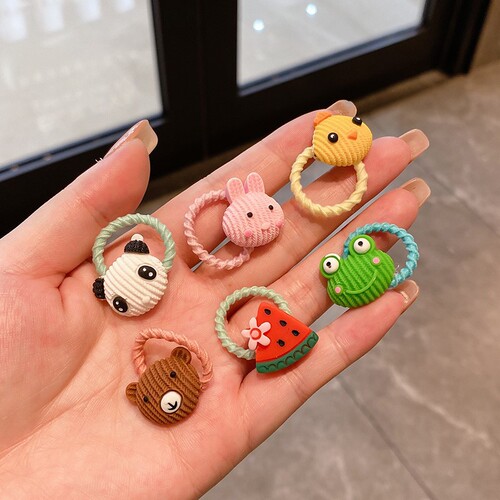 Children's hair accessories, cute headband, no harm to hair in summer, small rubber band, baby hair tie, small hair volume, thumb ring hair tie wholesale