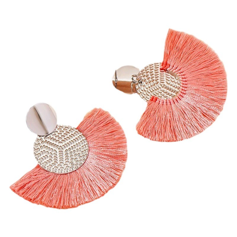 Трансграничные новые серьги европейские и американские богемные серьги-серьги креативные ручные веерообразные серьги серьги-серьги женщины