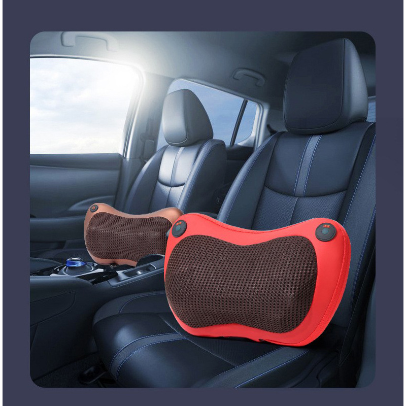 Masajeador de columna cervical Kangsong, cintura, hombros, espalda, almohada de masaje eléctrica para automóvil, compresa caliente multifuncional, cojín de masaje amasado