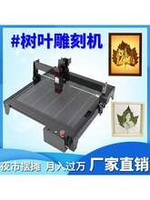 树叶激光雕刻切割机叶雕布料木板皮革小型自动摆摊叶子打照垒德株