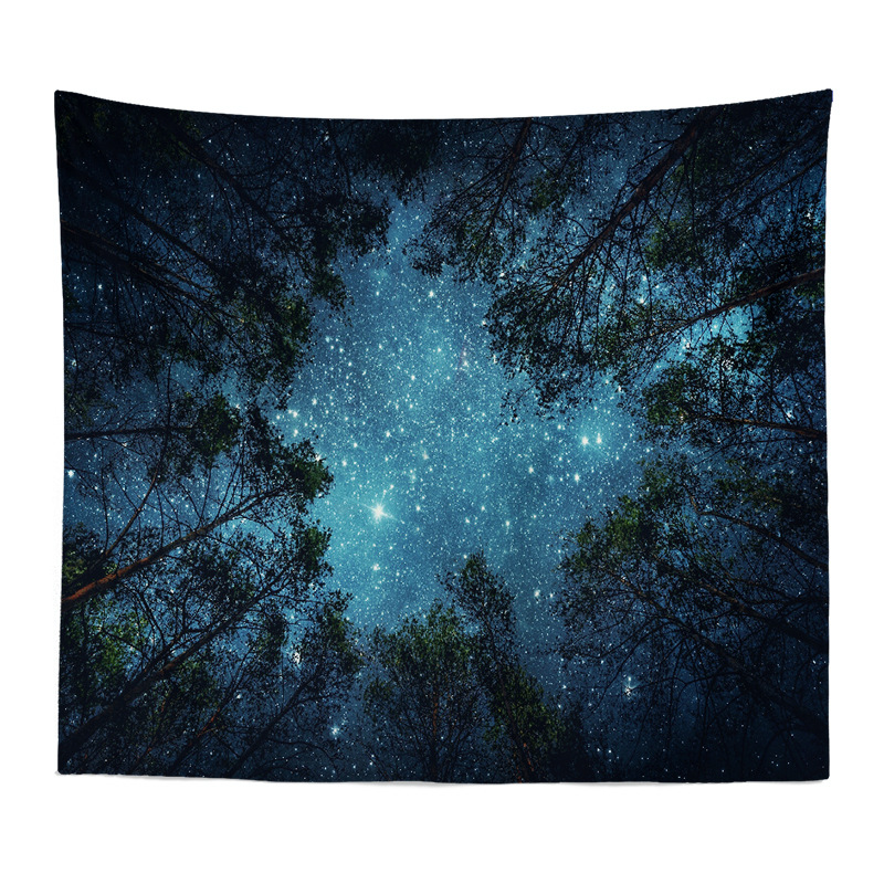 Exportación Comercio exterior Piel de camarones Amazon Fondo tela nórdico paisaje abstracto pintura dormitorio decoración colgante tela entrega de una sola pieza