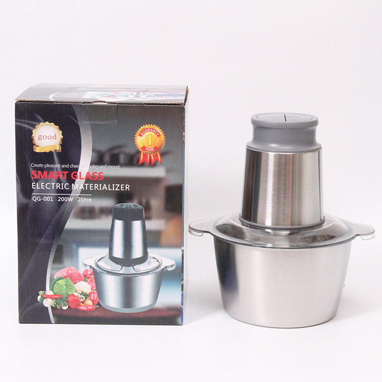 2L stainless steel meat grinder househol...