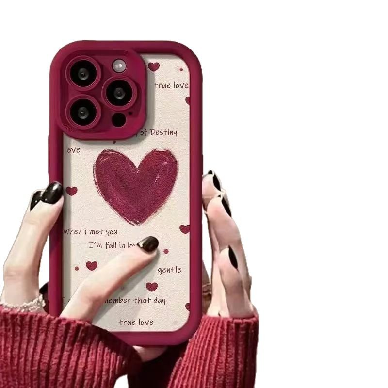 El amor burdeos es adecuado para Apple 16Promax funda para teléfono móvil Sky Eye Stairway Shell iPhone15/14/13 Europa y América 12