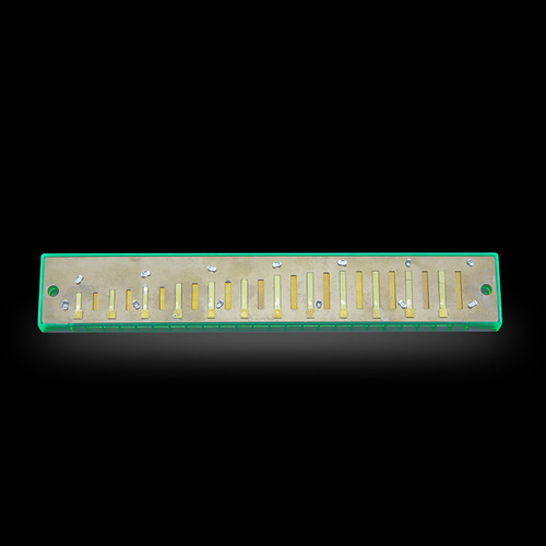 New metal music 24-hole mouth organ playing educational toy seashell harmonica musical instrument street stall factory wholesale