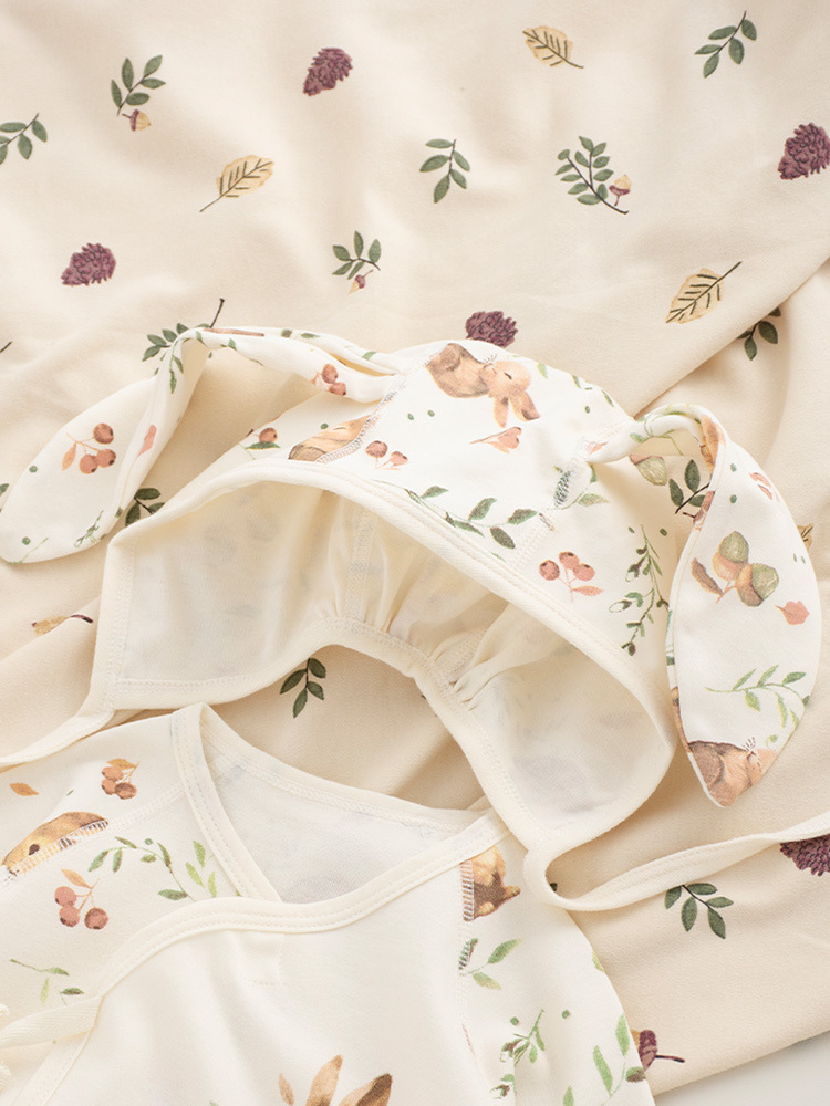 Ropa de monje de base de primavera y verano Clase A bebé bebé de algodón de una pieza traje de protección del vientre deshuesado de algodón para recién nacidos