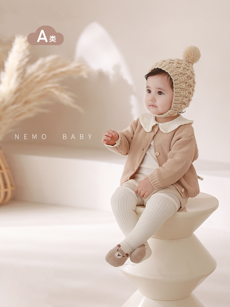 Calcetines de bebé otoño y invierno engrosados calcetines de bebé recién nacidos lindos dibujos animados sueltos sin hueso calcetines