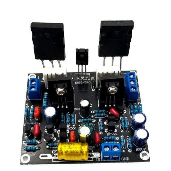 100 Вт Toshiba 2SC5200 + 2SA1943 DC 20-50 В Плата усилителя мощности HiFi