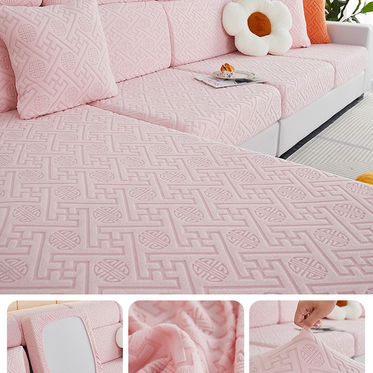 2023 nueva cubierta elástica del sofá cubierta trasera todo incluido cuatro estaciones universal antideslizante sofá cojín cubierta Toalla de tela cojín