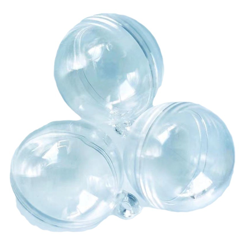 Acrílico transparente clip de bola DIY pecera creativo bola transparente de plástico Bola de acrílico decoración bola flotante 4cm