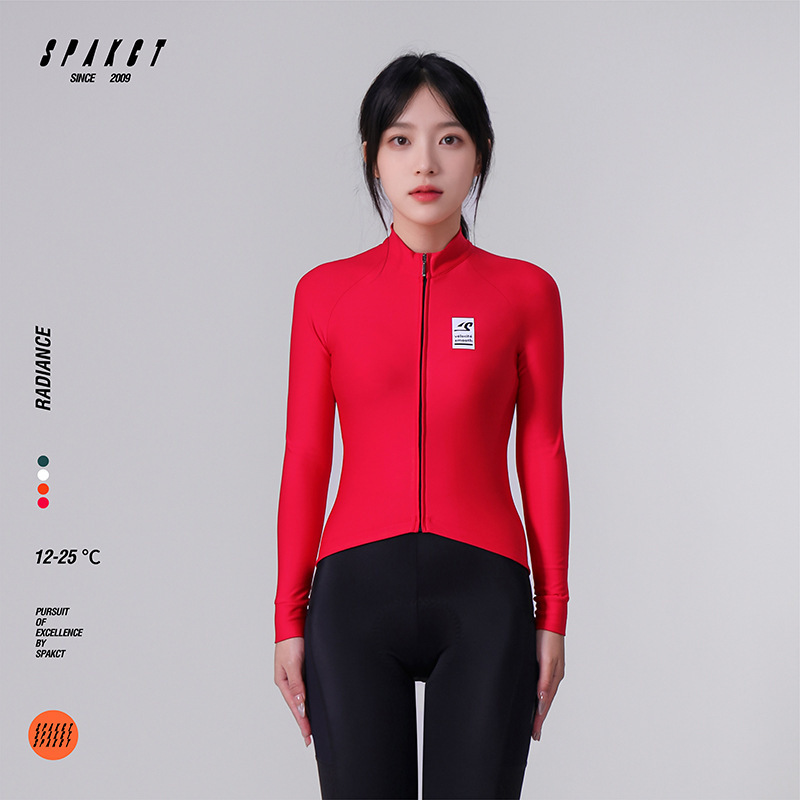 思帕客薄绒亲肤弹力透气速干女款长袖骑行服公路车山地车自行车衣|undefined