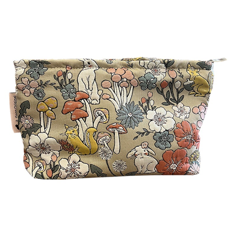 Amazon Niche Year of the Rabbit Cosmetic Bag Large Portable Travel Storage Bag Skin Care Product Toiletry Bag Document Bag Canvas