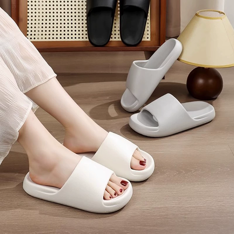 Eva тапочка фекалии толстая подошва противоскользящая ванная комната баня круто новая мягкая подошва пара тапочки носить снаружи