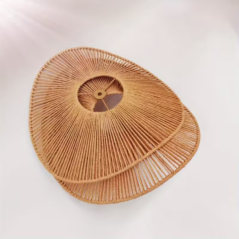 Cuerdas de papel trenzadas lámpara retrógrada japonesa residencial pasillo pasillo bar decoración accesorios de lámpara trenzada