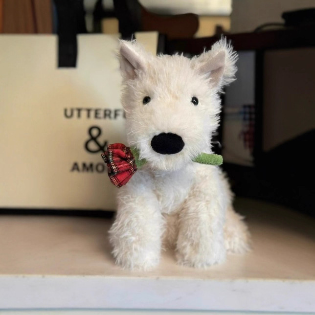 元英jELLYCATは花西高地のバレンタインデーの祝日のかわいいぬいぐるみの車の鍵をくわえてプレゼントします。|undefined