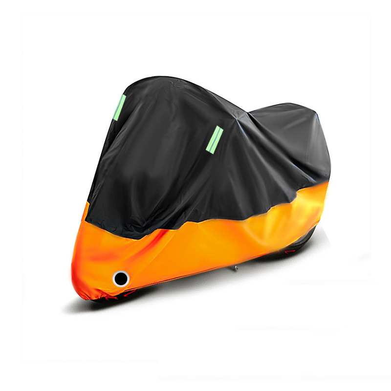 상단은 검정색, 하단은 주황색