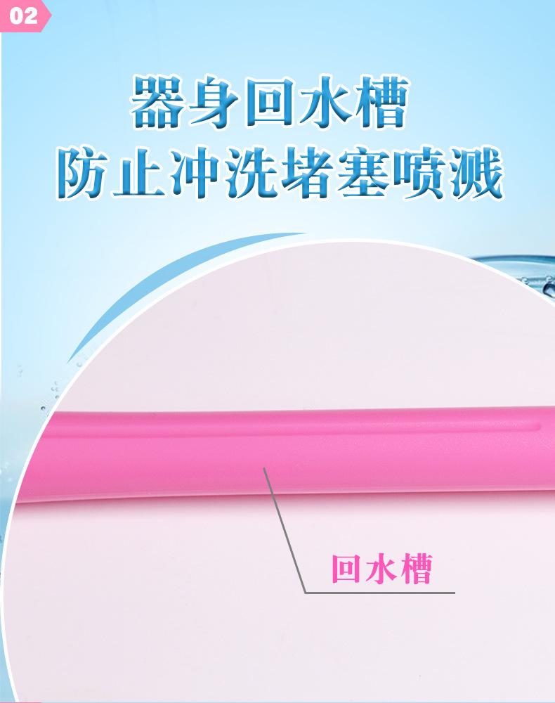 14-Hole Portable Flushing Irrigator ABS Cleaning Stick for Adult Wellness — detail image 3