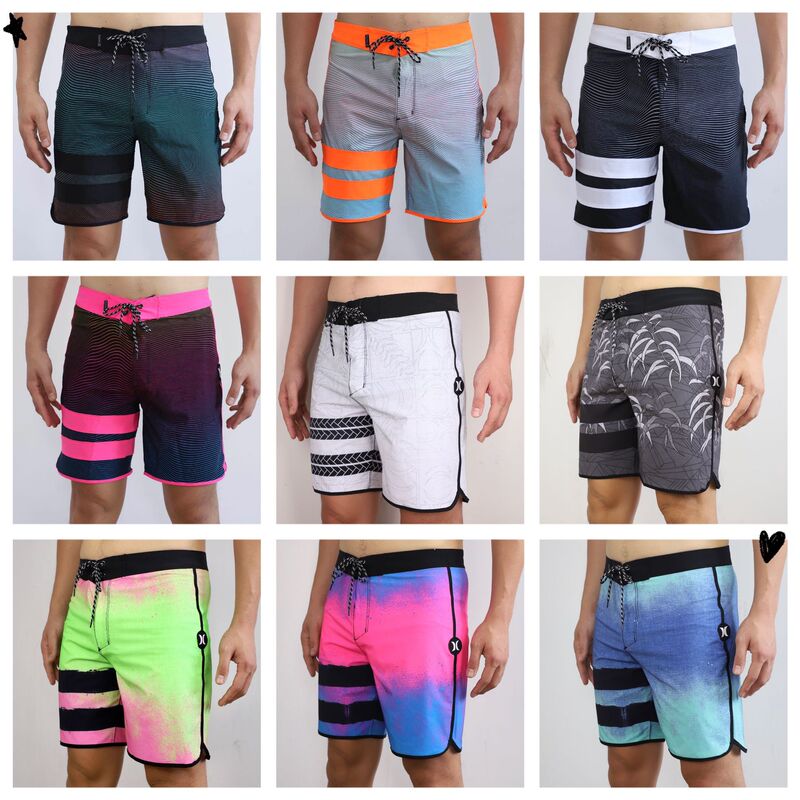 Cross-border foreign trade in stock beach pants printed casual quick-drying men's beach pants wholesale fitness pants surfing pants