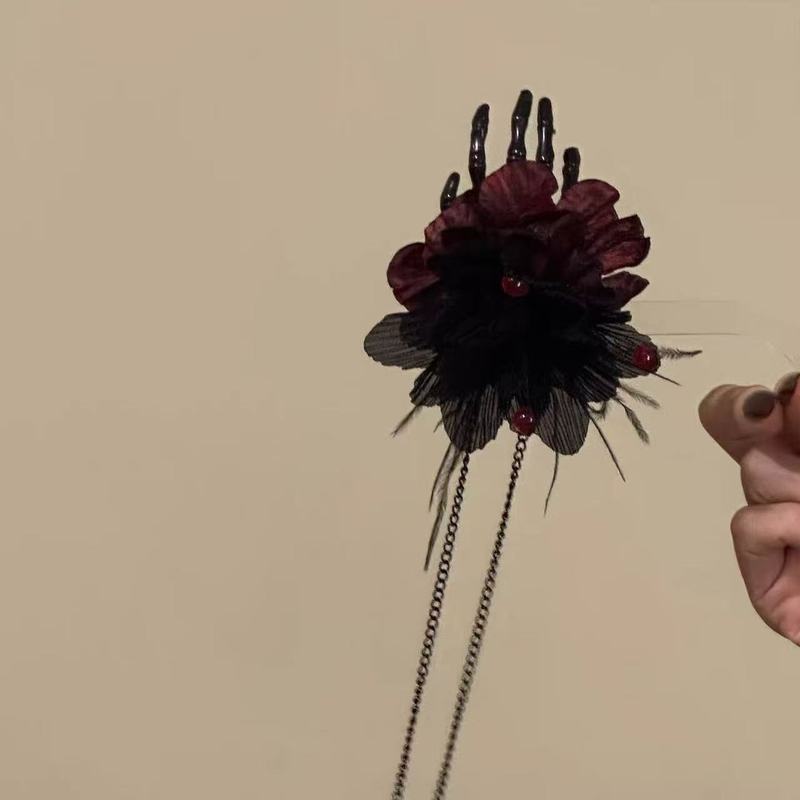 ハロウィーンcos小悪魔蝶ネクタイ髪飾り奇妙な道具立体トップクリップLolita髪飾り|undefined