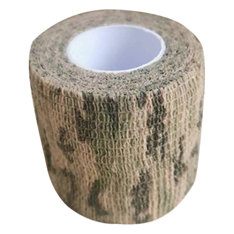 Factory wholesale self-adhesive bandage jungle camouflage elastic bandage outdoor real CS Sports camouflage bandage
