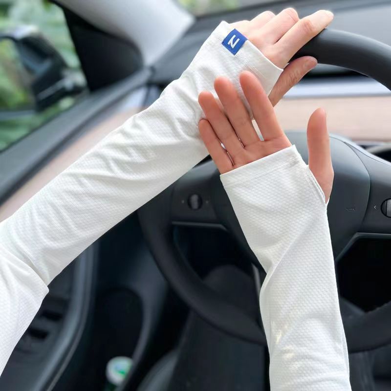 퓨어 화이트-N 라벨 아이스 실크 자외선 차단 슬리브