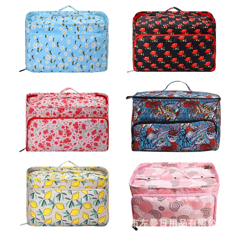 "(Cross-border trading), crochet, storage system, square linen bag, big handheld organizer bag, storage bag"