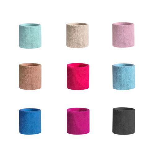 Cross-border strong wei goods colorful Morandi color cotton nylon sweat-absorbent sports knitted wristband