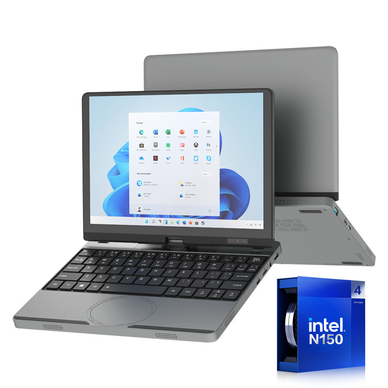 Stechio Hl105R Cross-Border New Product 10.5inch Mini Handheld 3-in-1 Touch Screen Metal Laptop