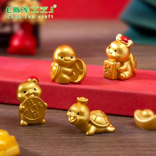 微景观创意元宝发财金龟公仔萌粒 diy装饰品挂配件车载桌面小摆件