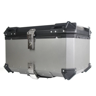 Motorcycle trunk | Storage Box - 80l-flat-quick-release-drawstring-silver