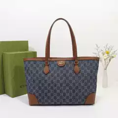 2025 New Women's Presbyopic Leather Hand-Held Shoulder Tote Shopping Bag with Large Capacity