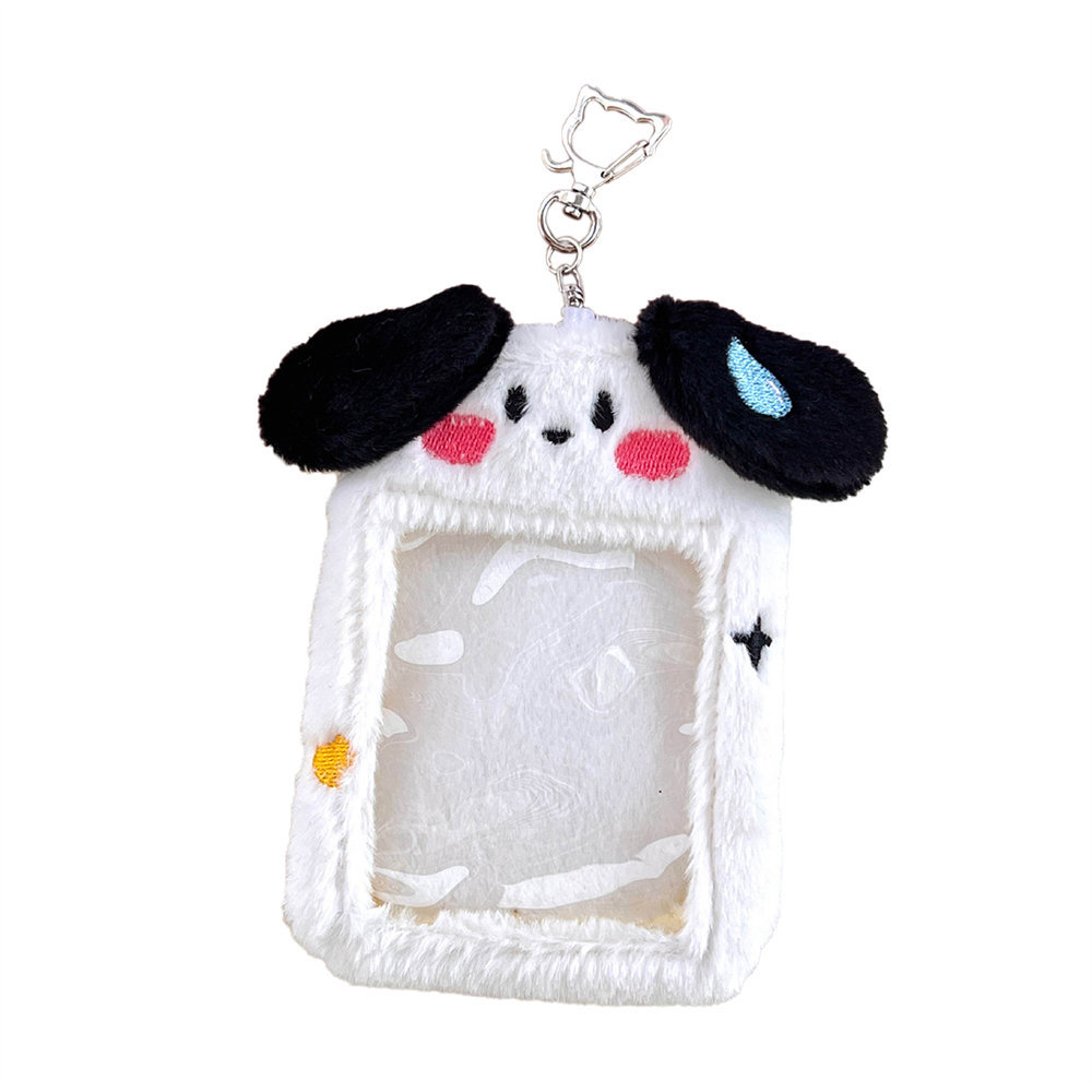 Lindo felpa animal titular de la tarjeta ins chica persiguiendo estrella amor frijol foto almacenamiento conjunto estudiante campus tarjeta bolsa decorativa