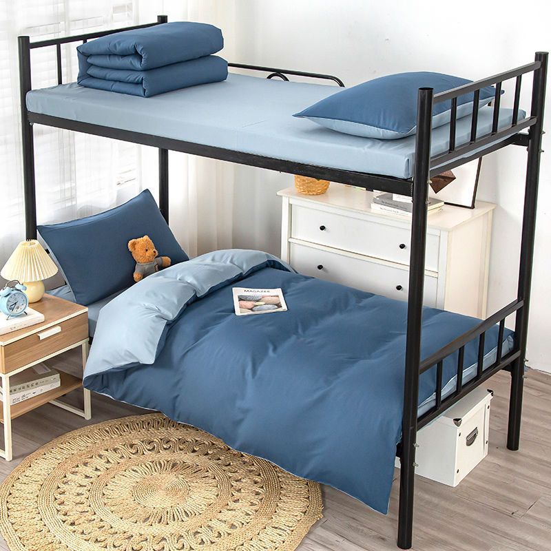 Edredón de color sólido un conjunto de edredón de invierno Core Four Seasons dormitorio de estudiantes universal edredón de algodón de primavera y otoño conjunto de cuatro o seis piezas