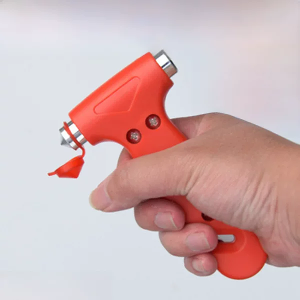 Mini multi-functional car two-in-one safety hammer car emergency escape hammer window breaker solid life-saving hammer