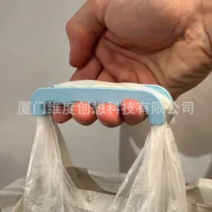 Impresión 3D transfronteriza nueva mini bolsa de compras soporte con herramientas de compras artefacto humano para llevar bolsas de plástico sin esfuerzo