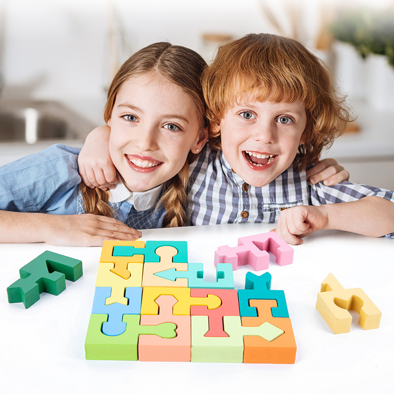 Forma cognición juego juguetes niños Montessori educación temprana bebé forma cognición juego bloques de construcción juguetes rompecabezas