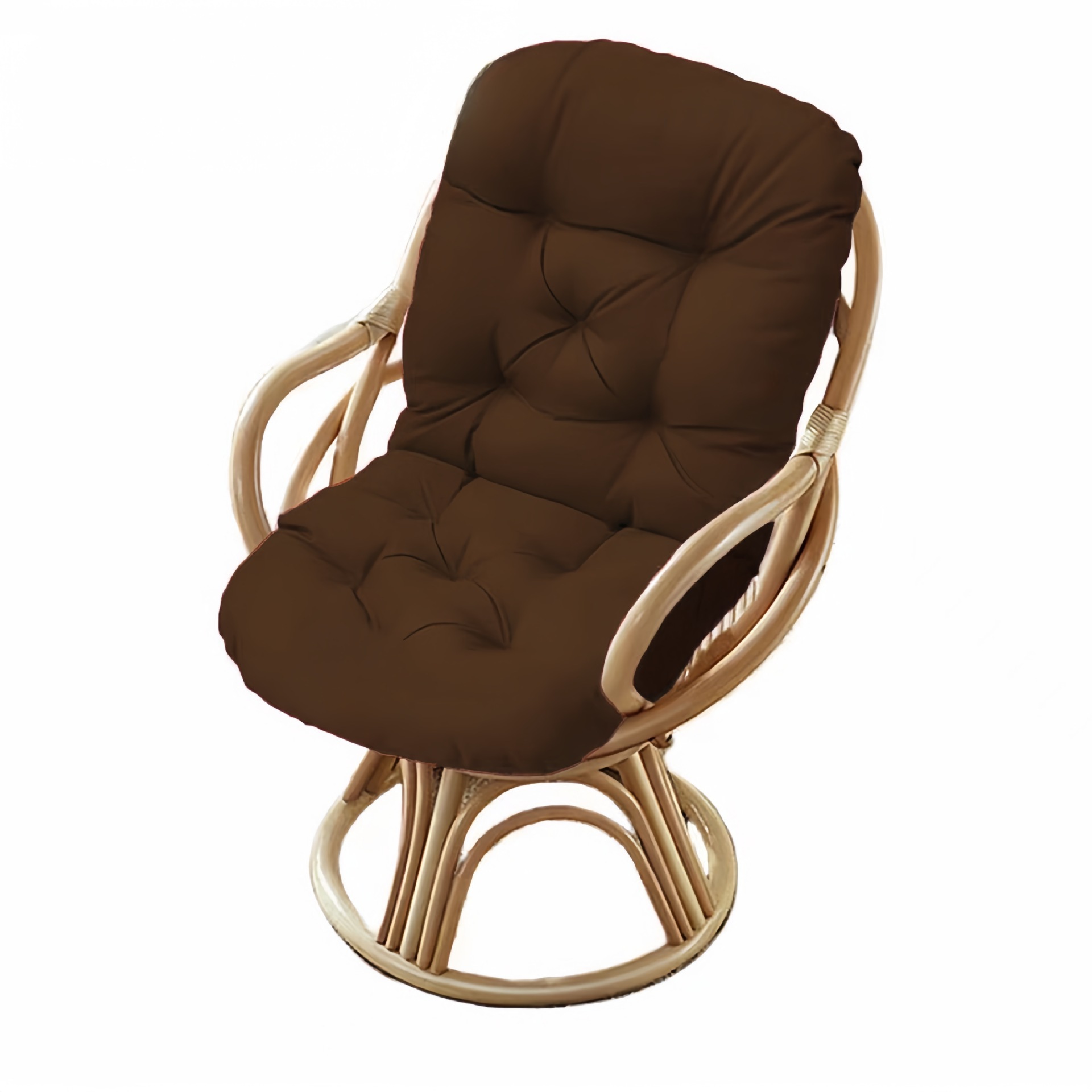 Transfronterizo Amazon TEMU exclusivamente para exteriores mecedora de tela impermeable, respaldo alto, cojín de una pieza, hamaca, cojín para silla de papaya, flor