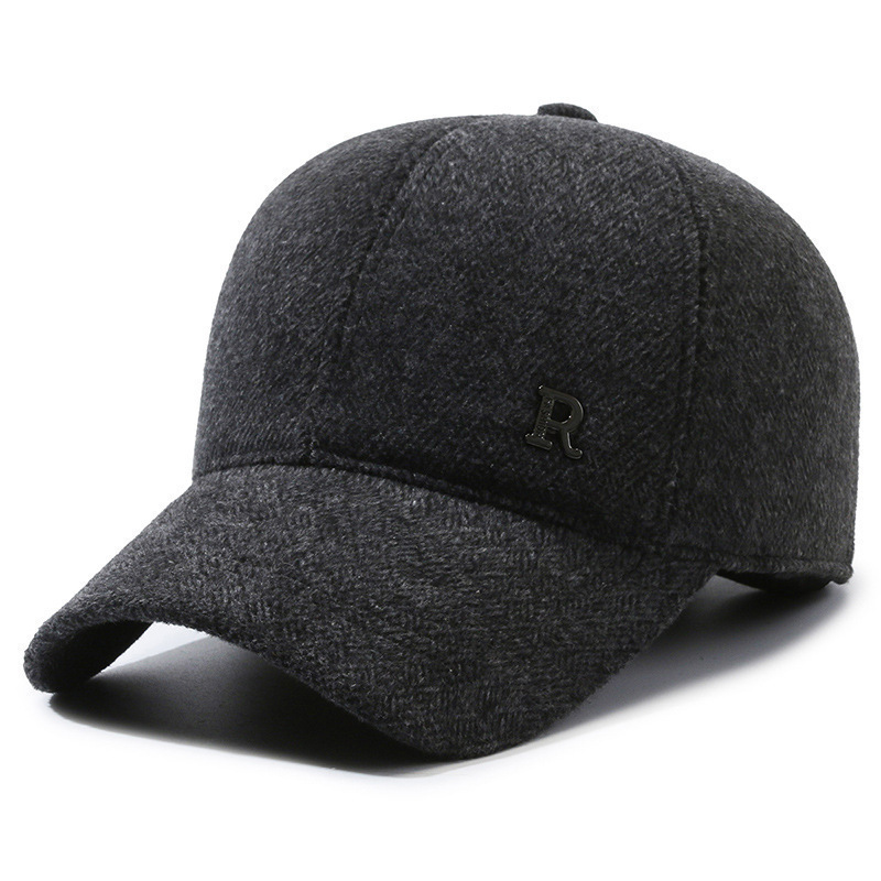 R logo peaked cap—grey