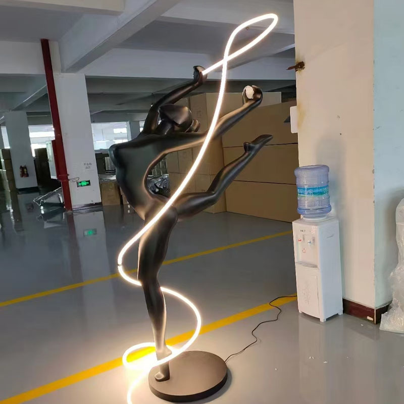 Artistic Humanoid Creative Sculpture Lamp Villa Light Luxury Living Room Floor Lamp Design Sense Model Room Ornaments Decorative Lamps