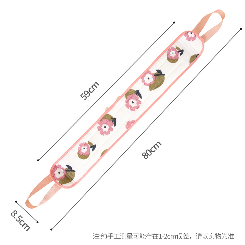 Doble capa gruesa toalla de tela de baño larga toalla de espalda artefacto poderoso frota de barro para descontaminación doméstica tira de tracción especial