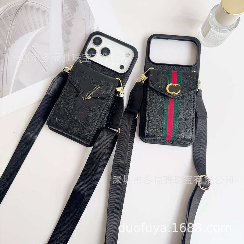 Card Holder Retro Lanyard Phone Case Suitable for iPhone 17 Pro Max Crossbody Trendy Brand Apple 16/15 Protective Case Card Holder Retro Lanyard Phone Case Suitable for iPhone 17 Pro Max Crossbody Trendy Brand Apple 16/15 Protective Case