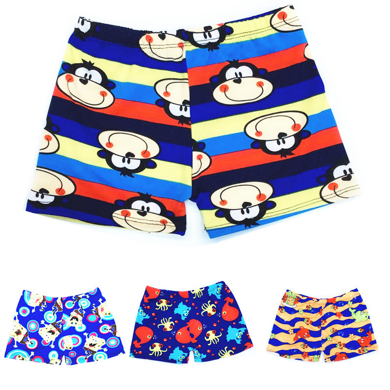 Bañador infantil niño tipo bóxer cordón ajustable diseño dibujos animados